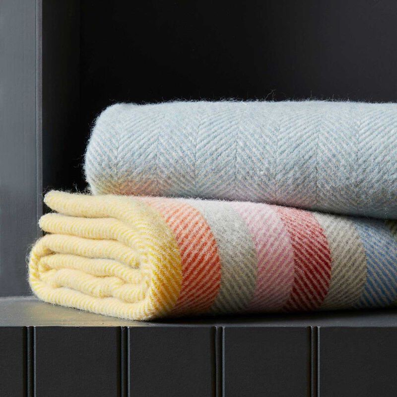 Tweedmill Pure New Wool Fishbone Throw image number 1